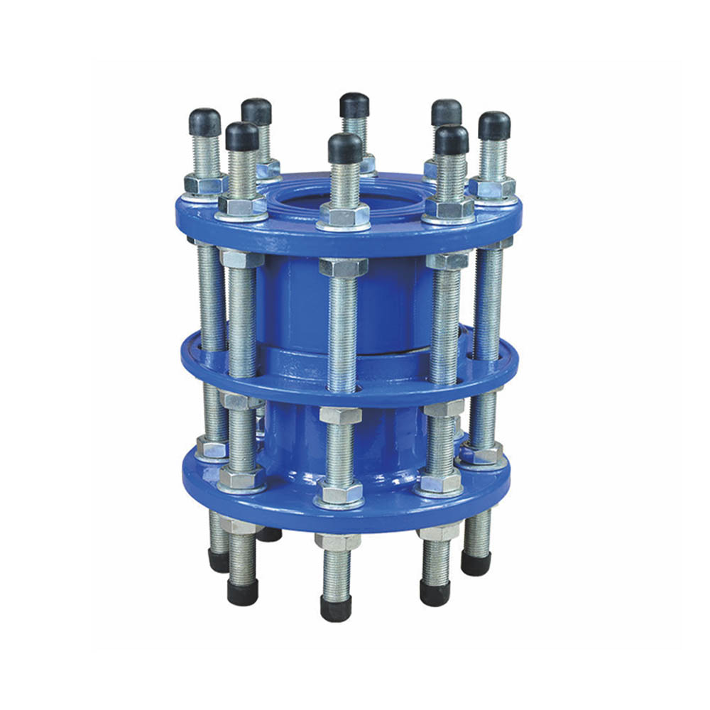 Ductile iron dismantling joint for flanged water pipeline equipment