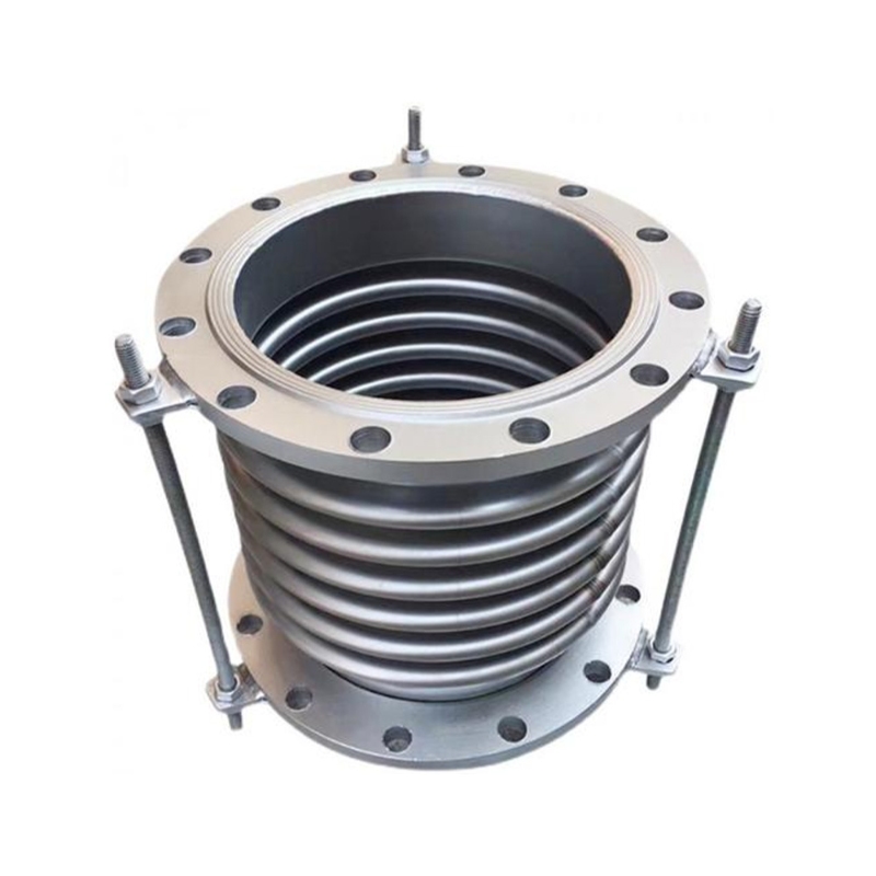 Stainless steel bellows compensator with flanged ends
