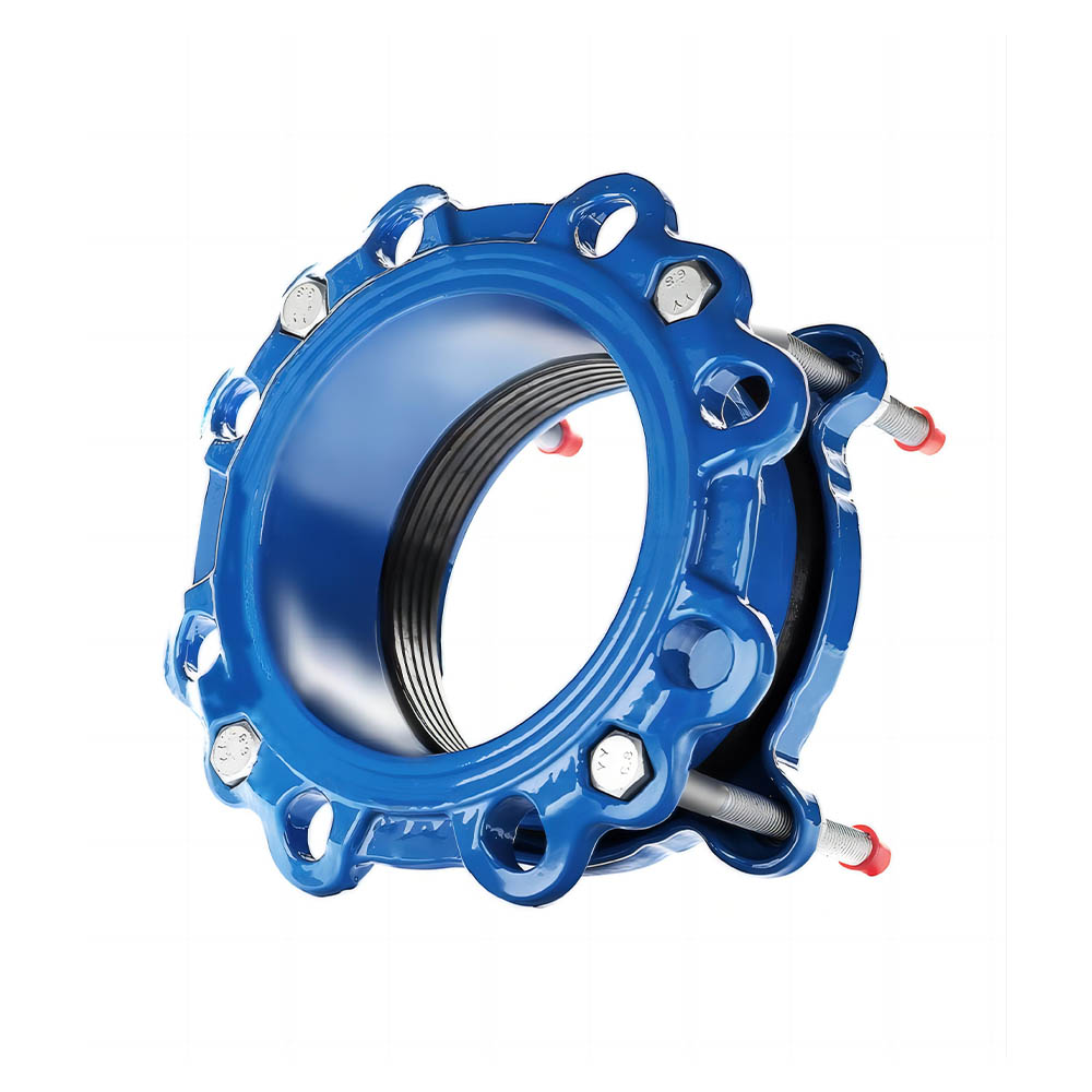 Blue flange adaptor designed for ductile iron pipe